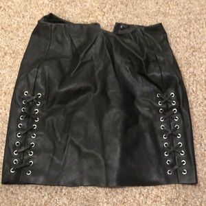 H&M leather skirt